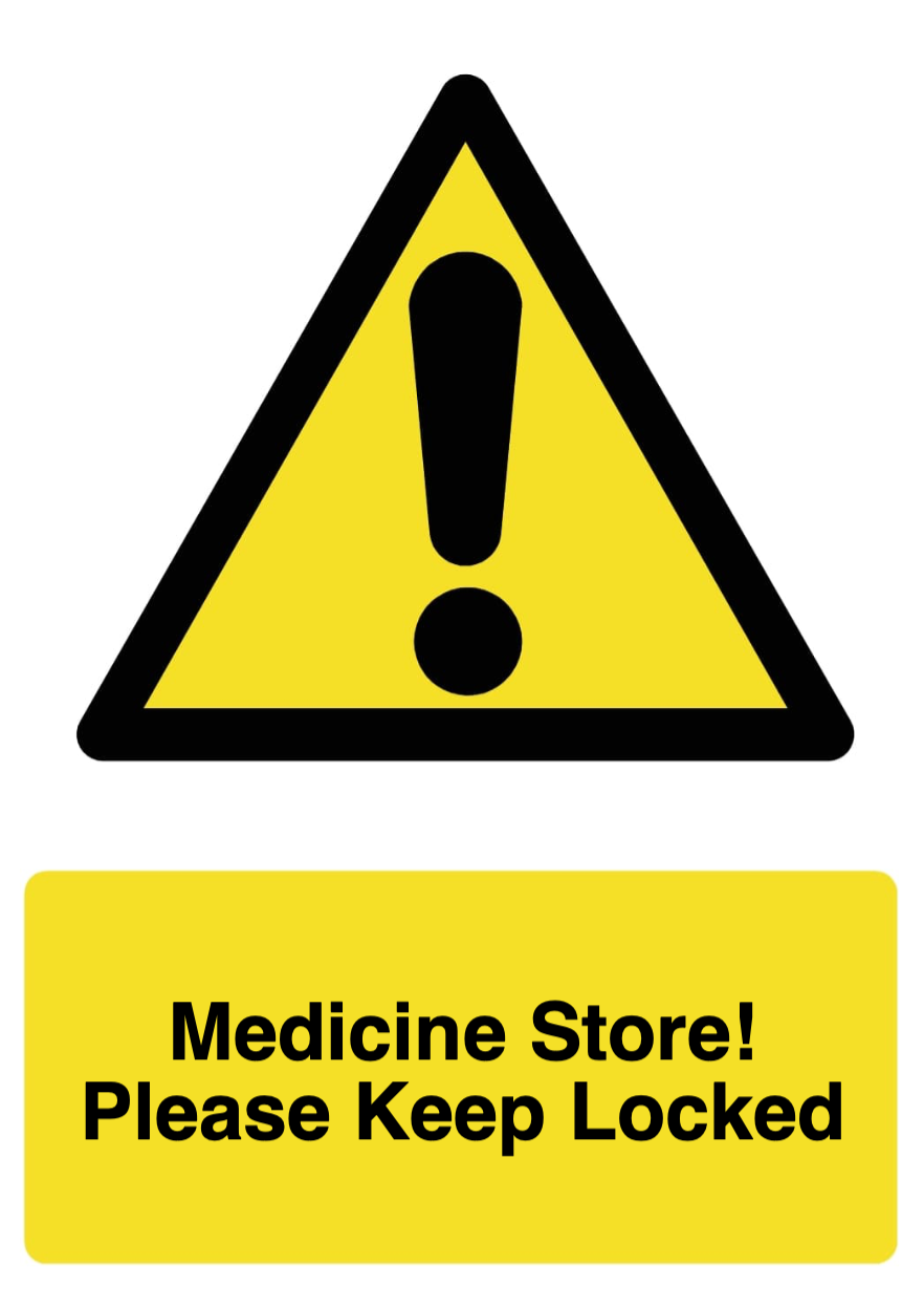 Custom Warning Sign Portrait