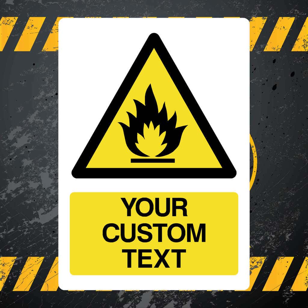 Custom Flammable Warning Sign | Safety Signs – The Sign Shed