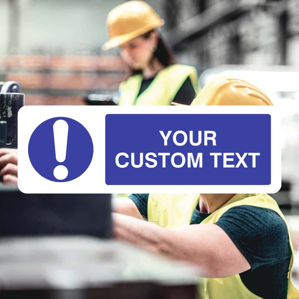 Custom Mandatory Sign Custom Mandatory Sign | Personalised Signs – The Sign Shed