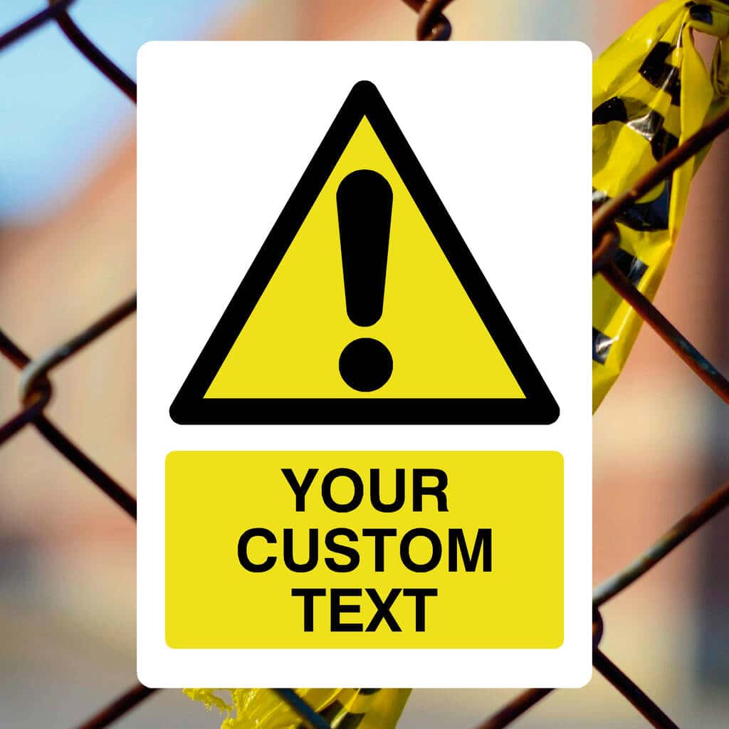 Custom Warning Sign Portrait | Safety Signs – The Sign Shed