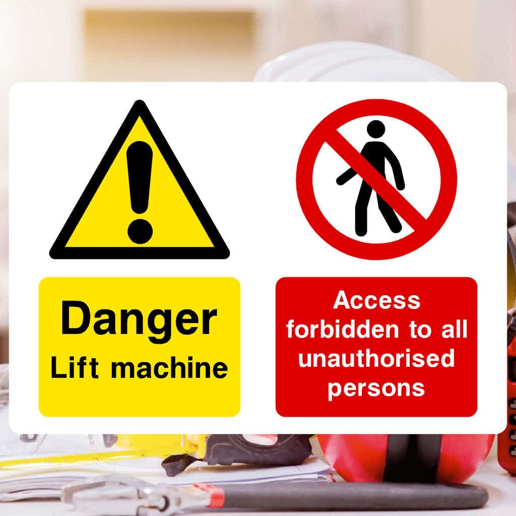 Lift & Escalator Safety Signs | UK Made