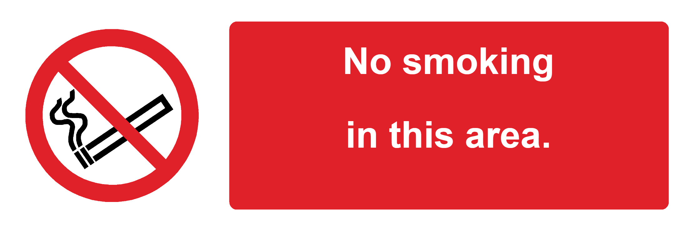 Custom No Smoking Sign Landscape