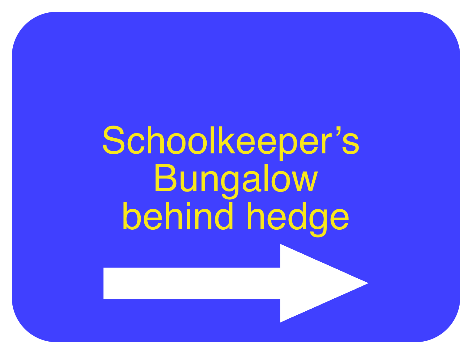 Custom Blue Sign Right Arrow Landscape