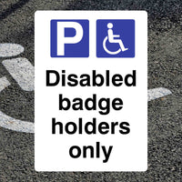 Badge Holders Only Car Park Sign | Made In Britain – The - View #13