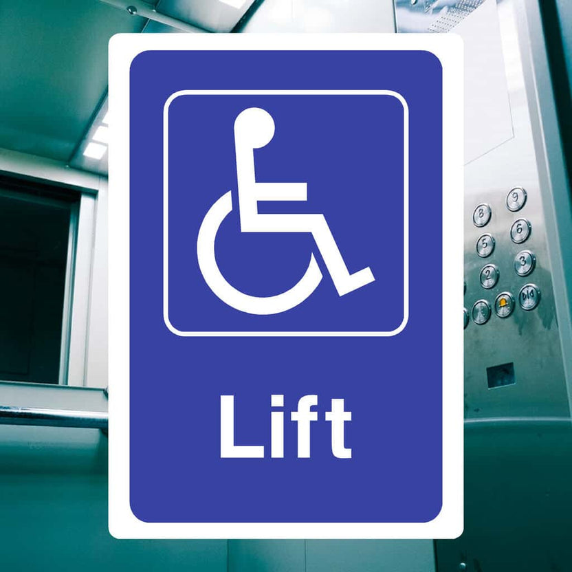 Lift & Escalator Safety Signs | UK Made – The Sign Shed