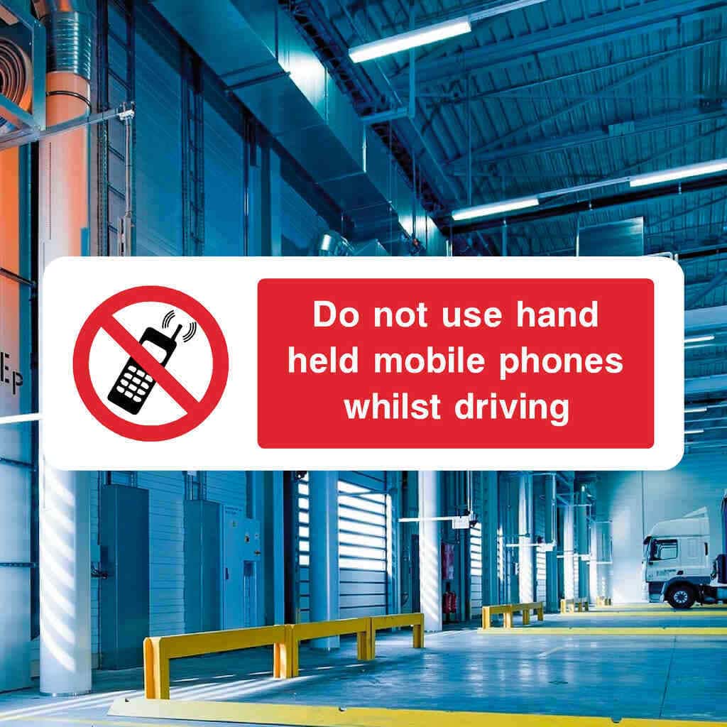 Do Not Use Mobile Phones Driving Sign - The Sign Shed