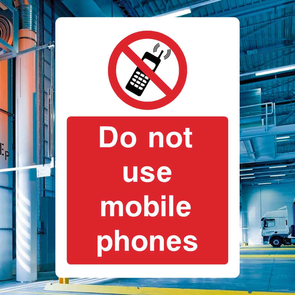 Do Not Use Mobile Phones Sign - The Sign Shed