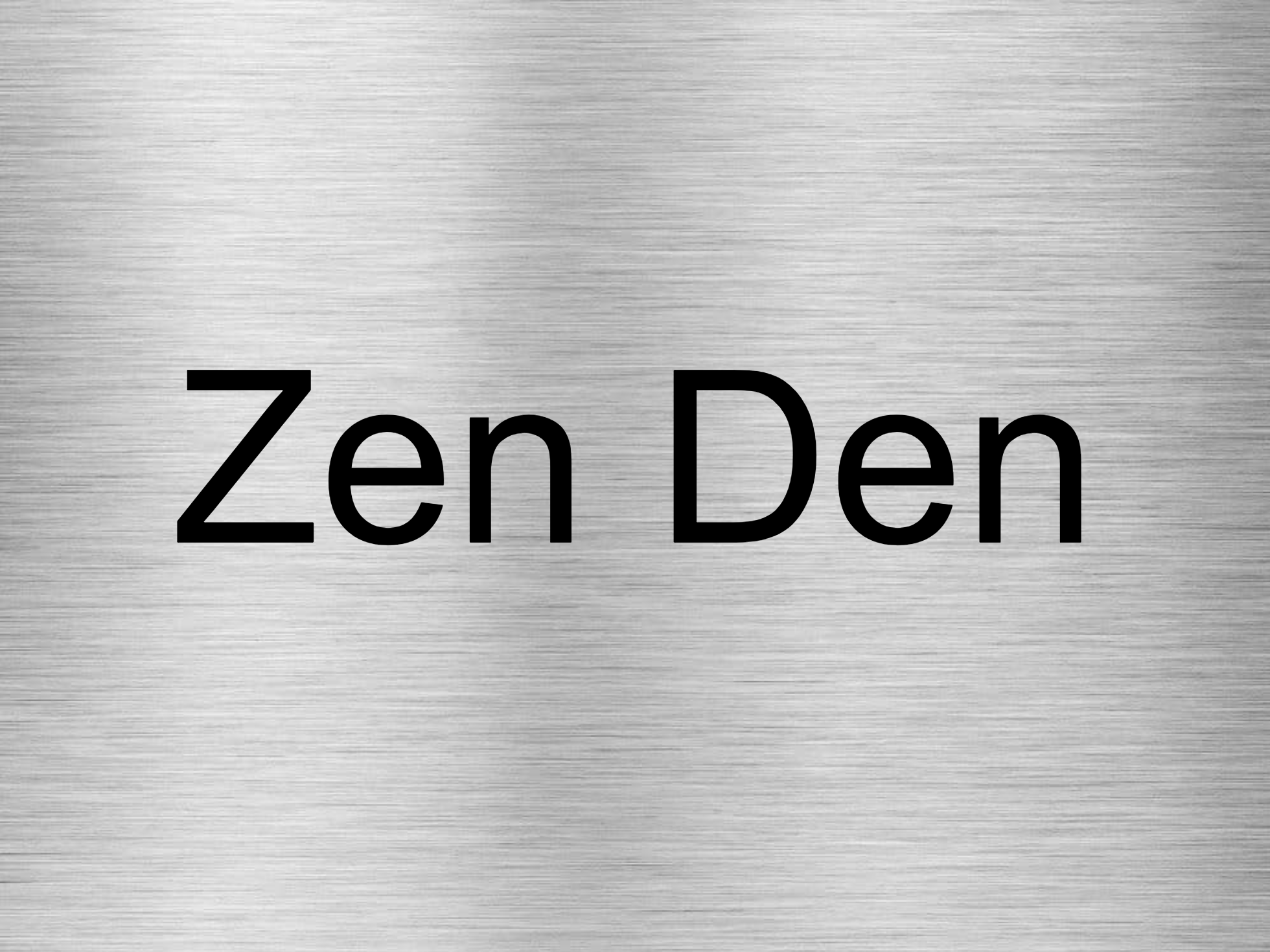 Customised Brushed Silver Sign