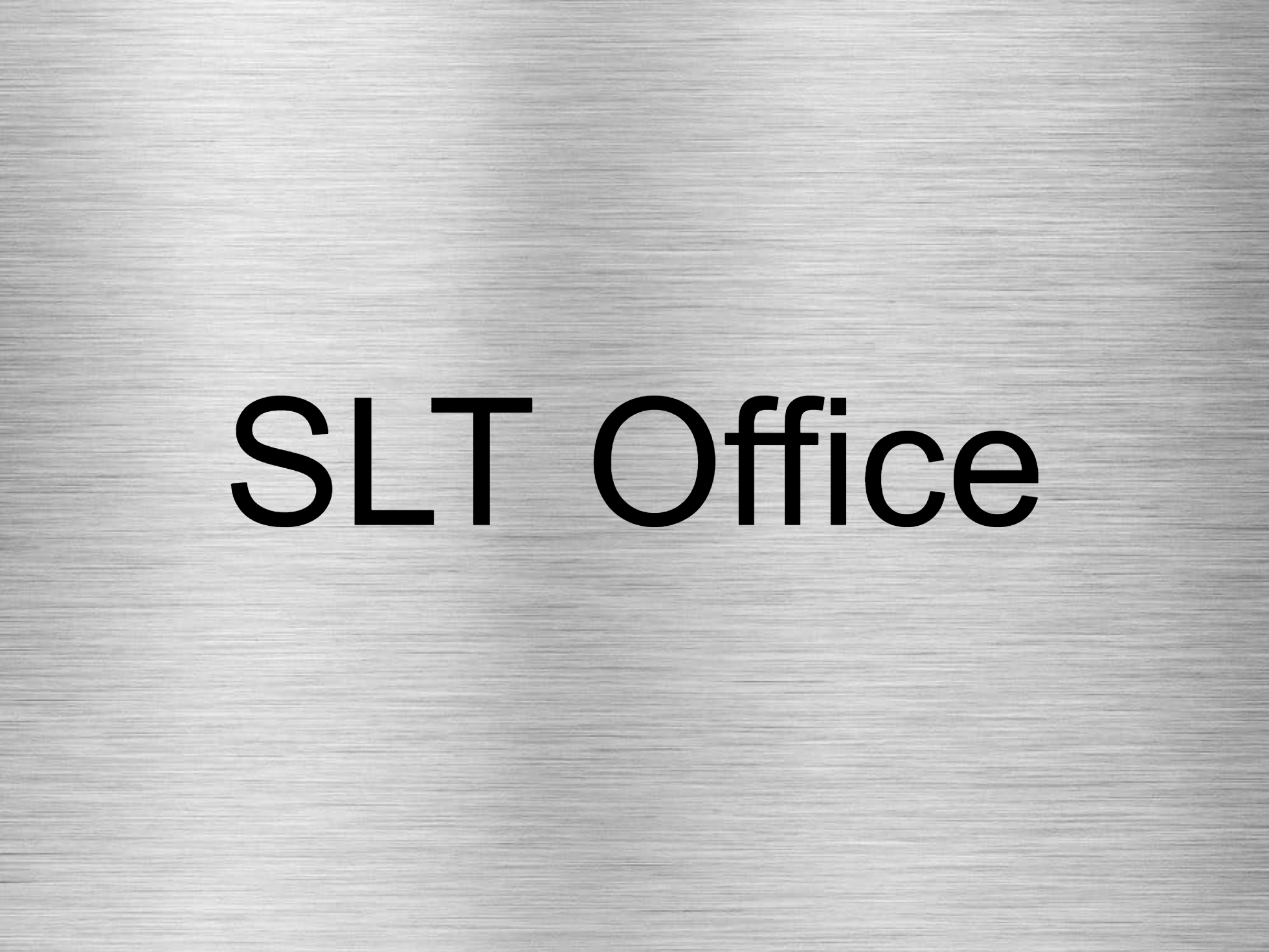 Customised Brushed Silver Sign