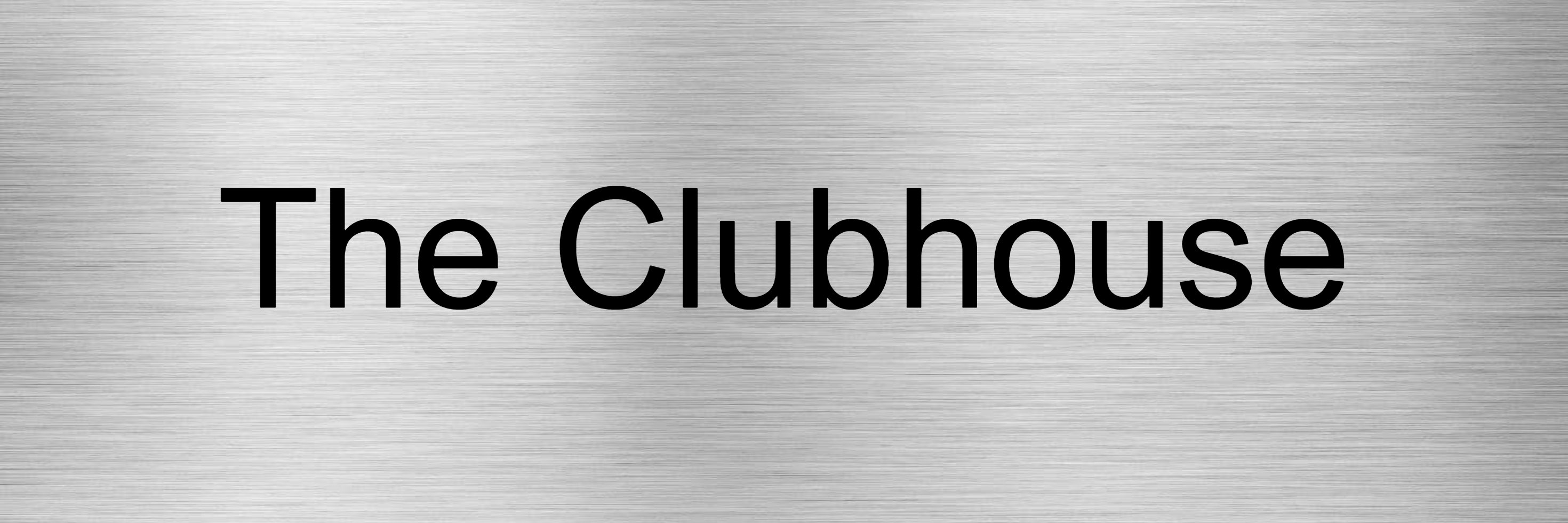 Customised Brushed Silver Sign