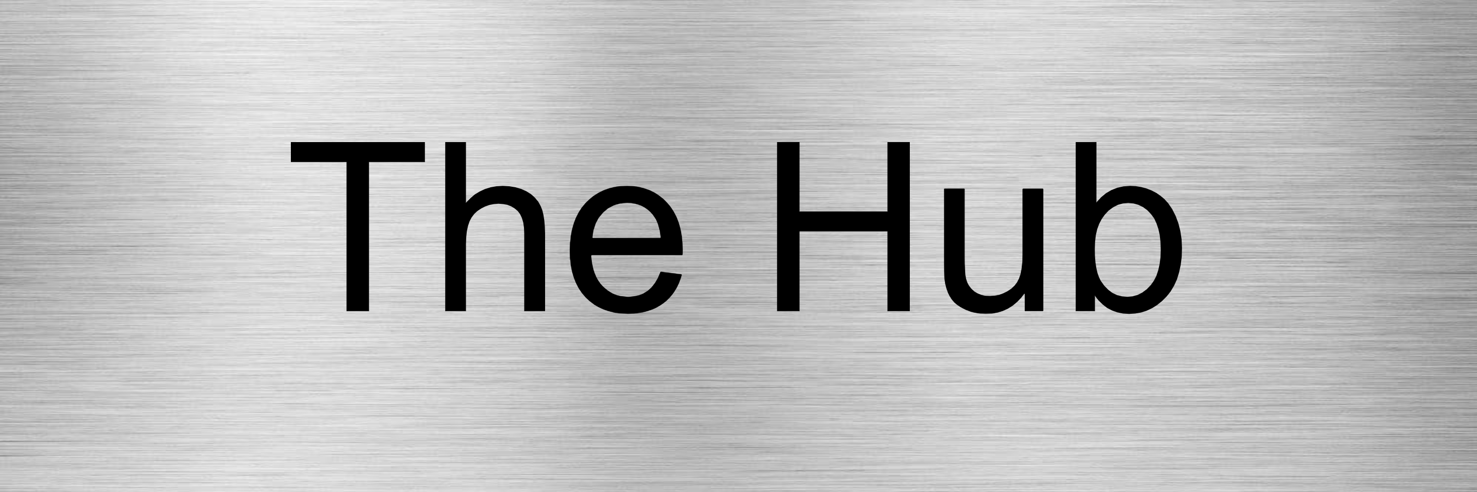 Customised Brushed Silver Sign