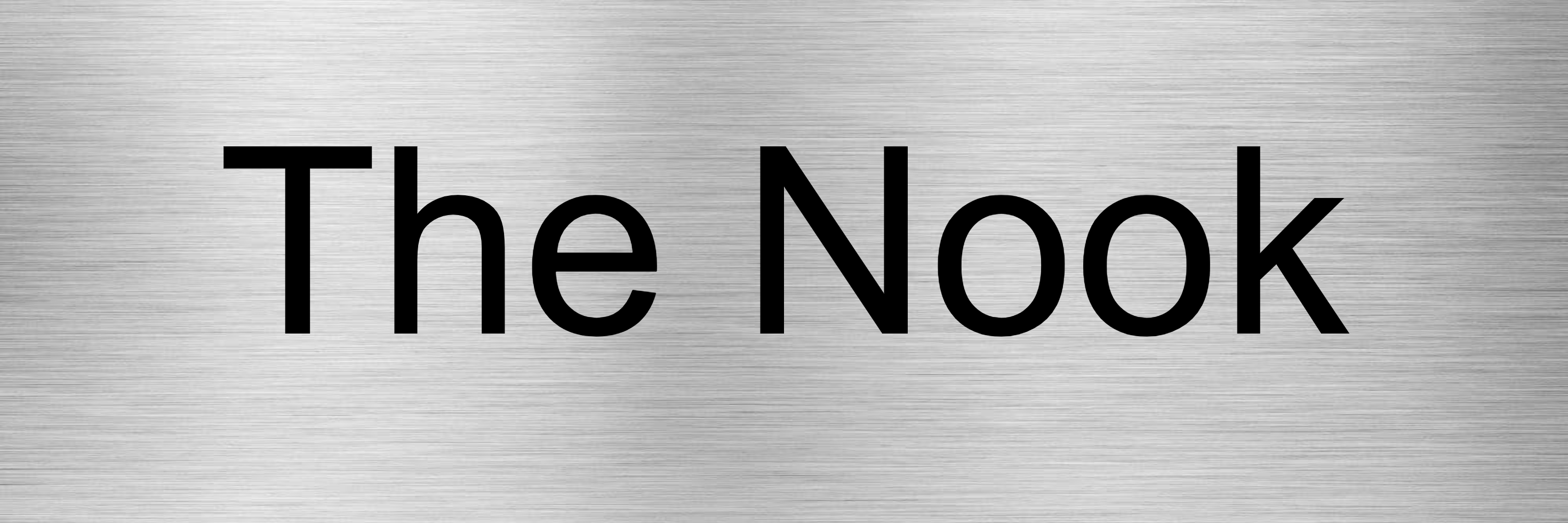 Customised Brushed Silver Sign