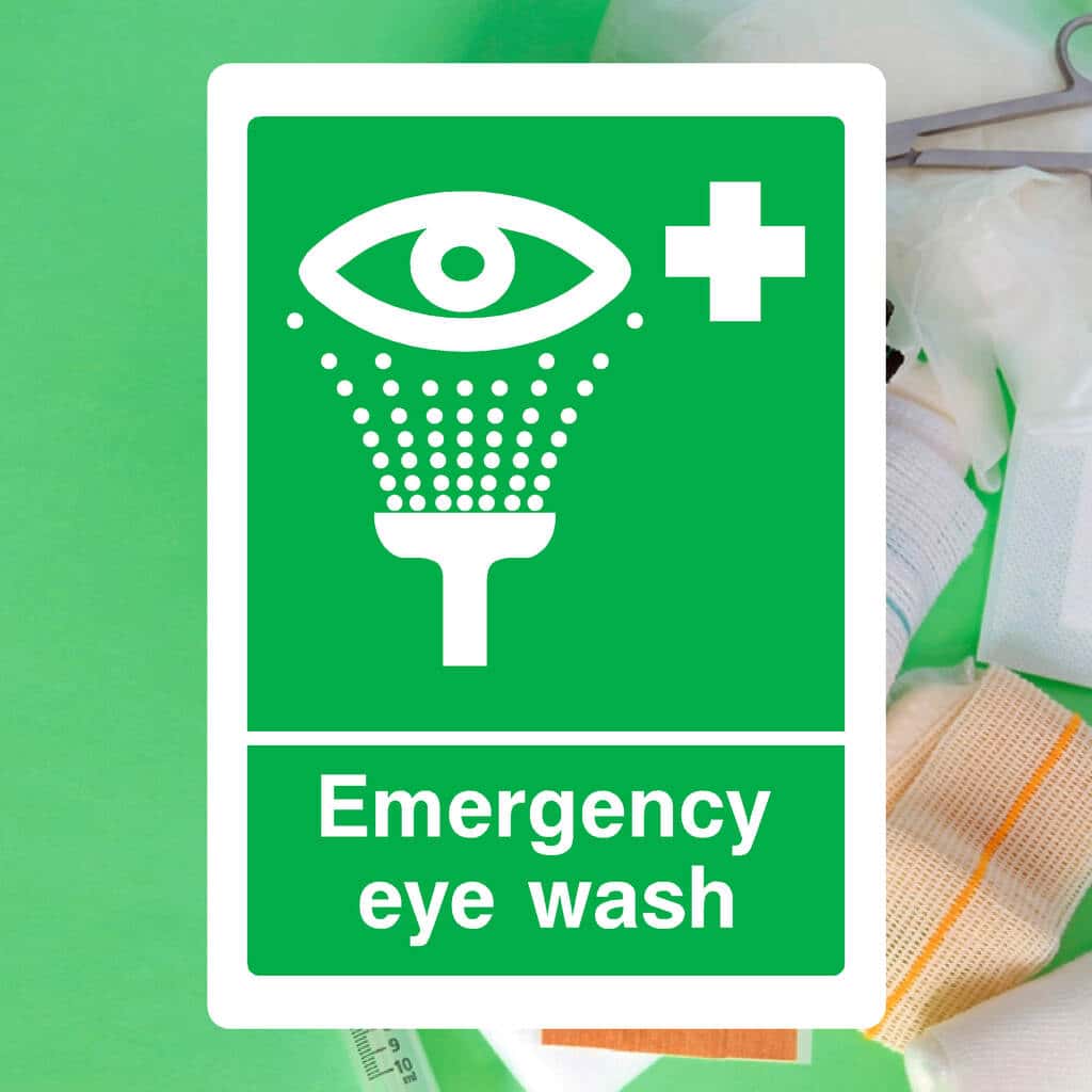 Emergency Eye Wash Sign - The Sign Shed