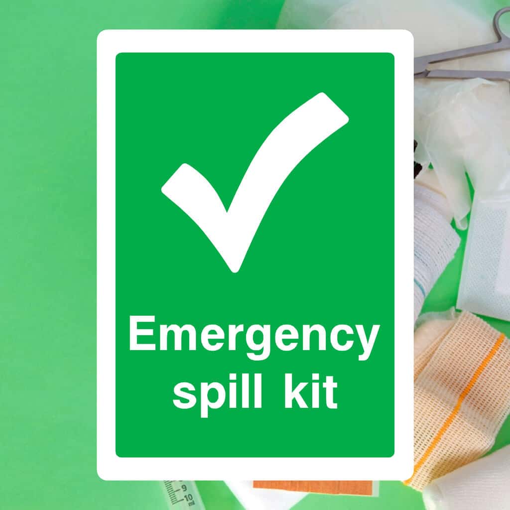 Emergency Spill Kit Sign - The Sign Shed