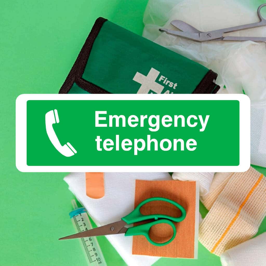 Emergency Telephone Sign - The Sign Shed