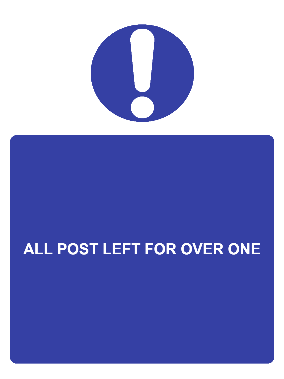 Custom Mandatory Sign Portrait