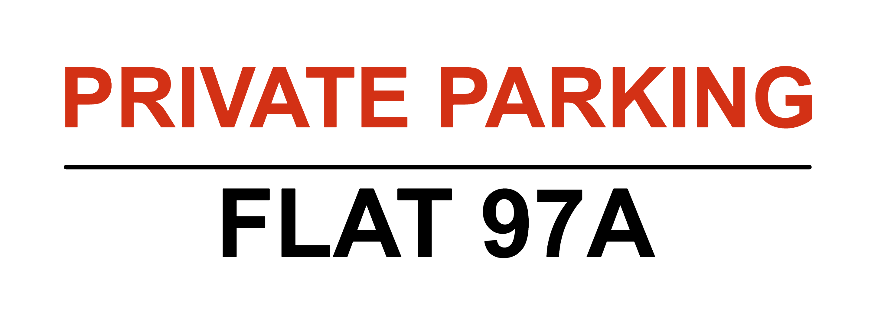 Custom Landscape Parking Sign