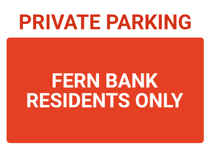 Custom Parking Sign