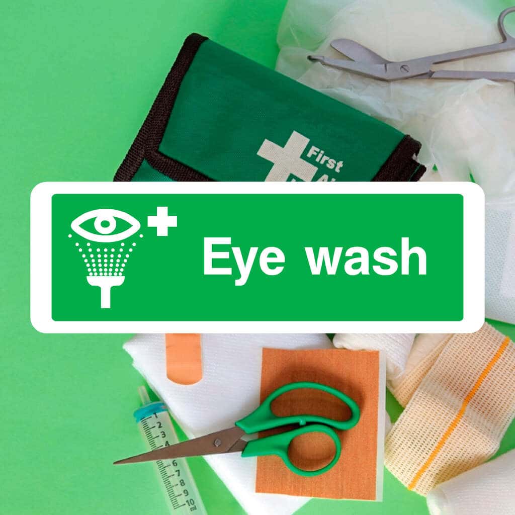 Eye Wash Sign - The Sign Shed