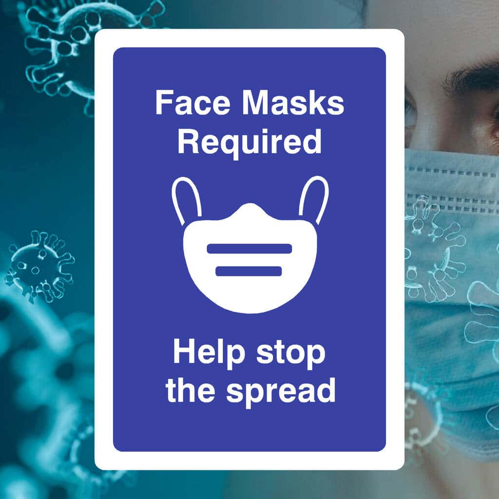Face Masks Required Sign - The Sign Shed