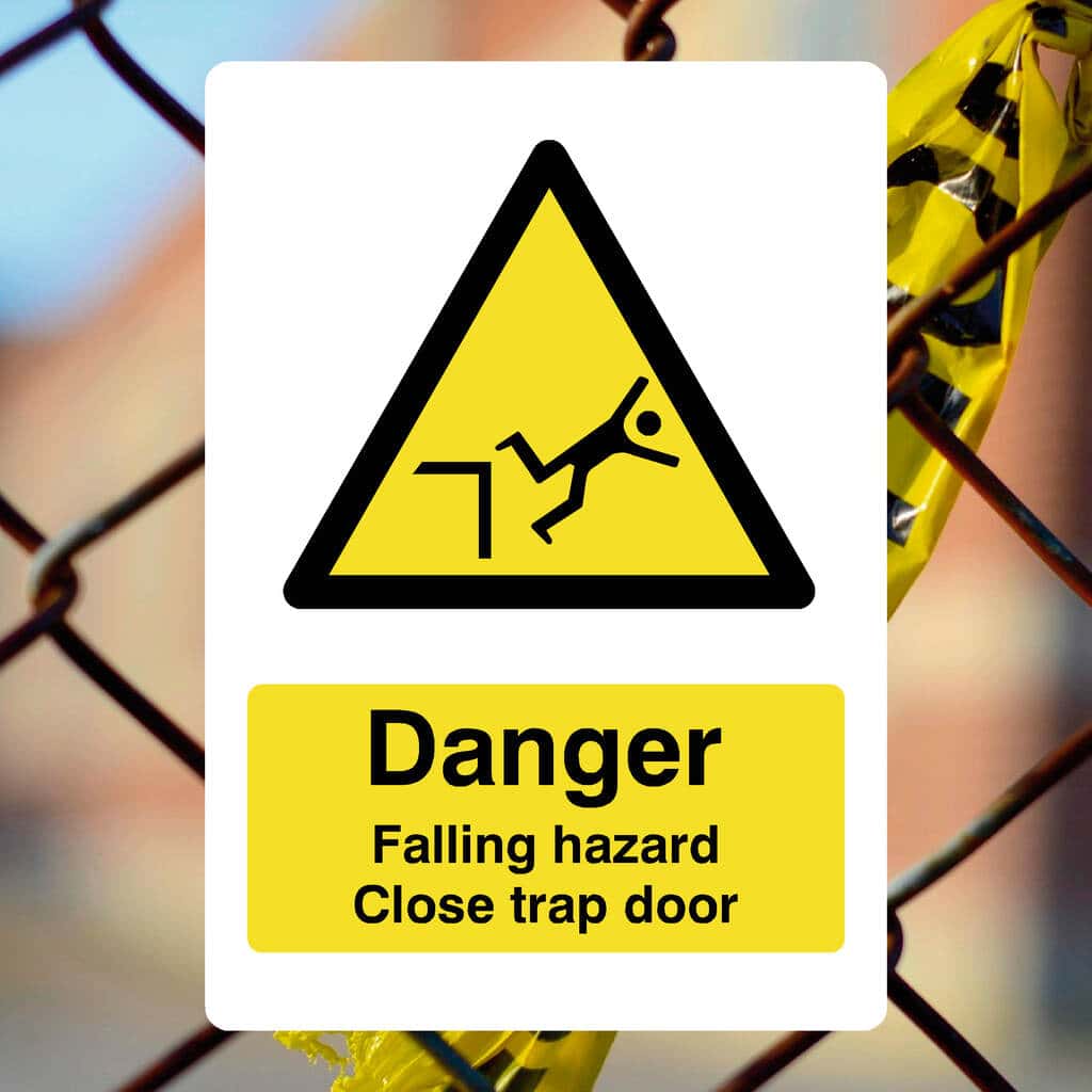 Slip & Fall Safety Signs – Workplace Hazard Prevention