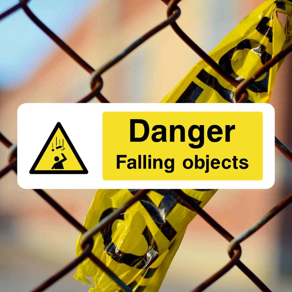 Falling Off Rack Sign Slip & Fall Safety Signs – Workplace Hazard Prevention