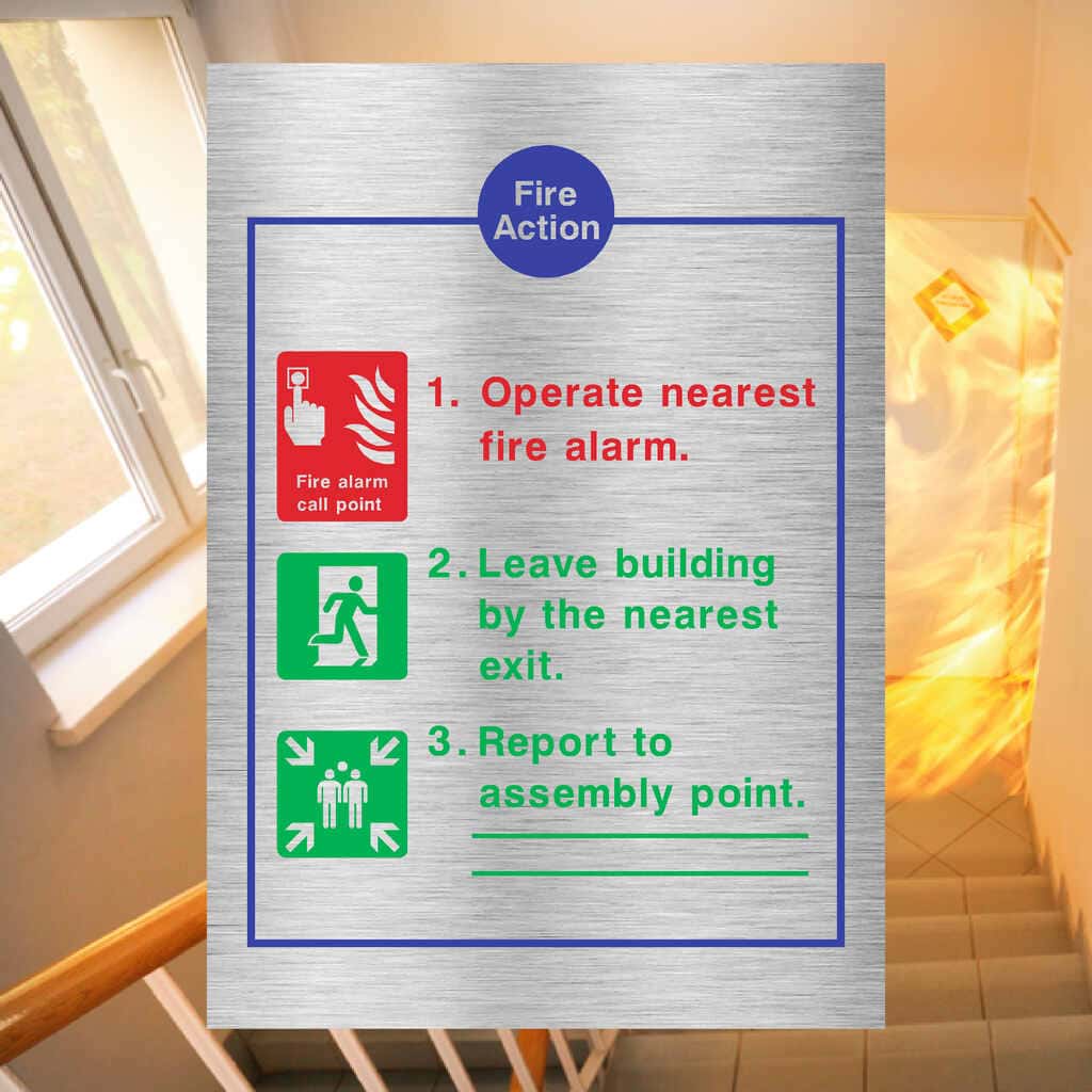 Fire Control Point Sticker Fire Alarm Call Point Sign The Sign Shed