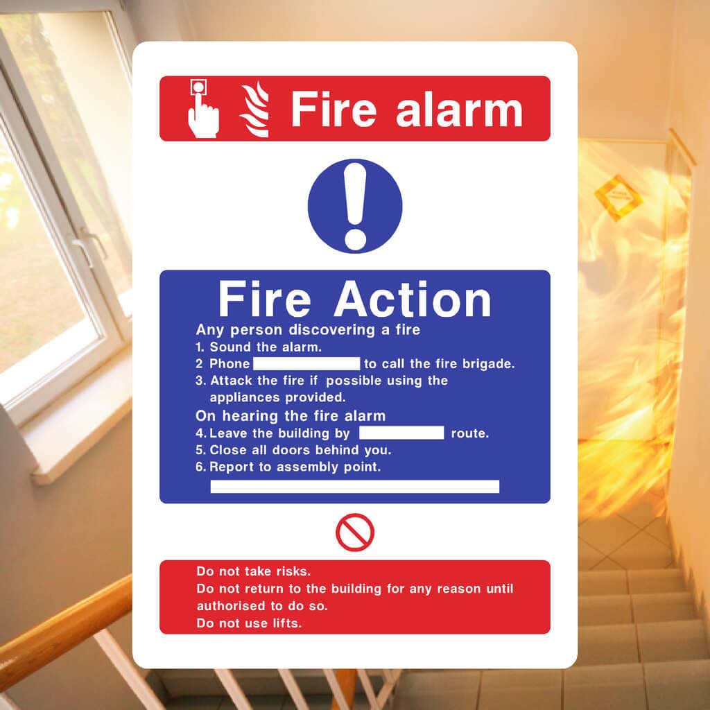Fire Action Call Point Sign | HSE-Compliant Fire Safety
