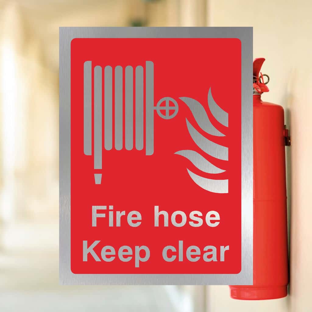 Fire Call Point Sign | Brushed Silver Safety Sign