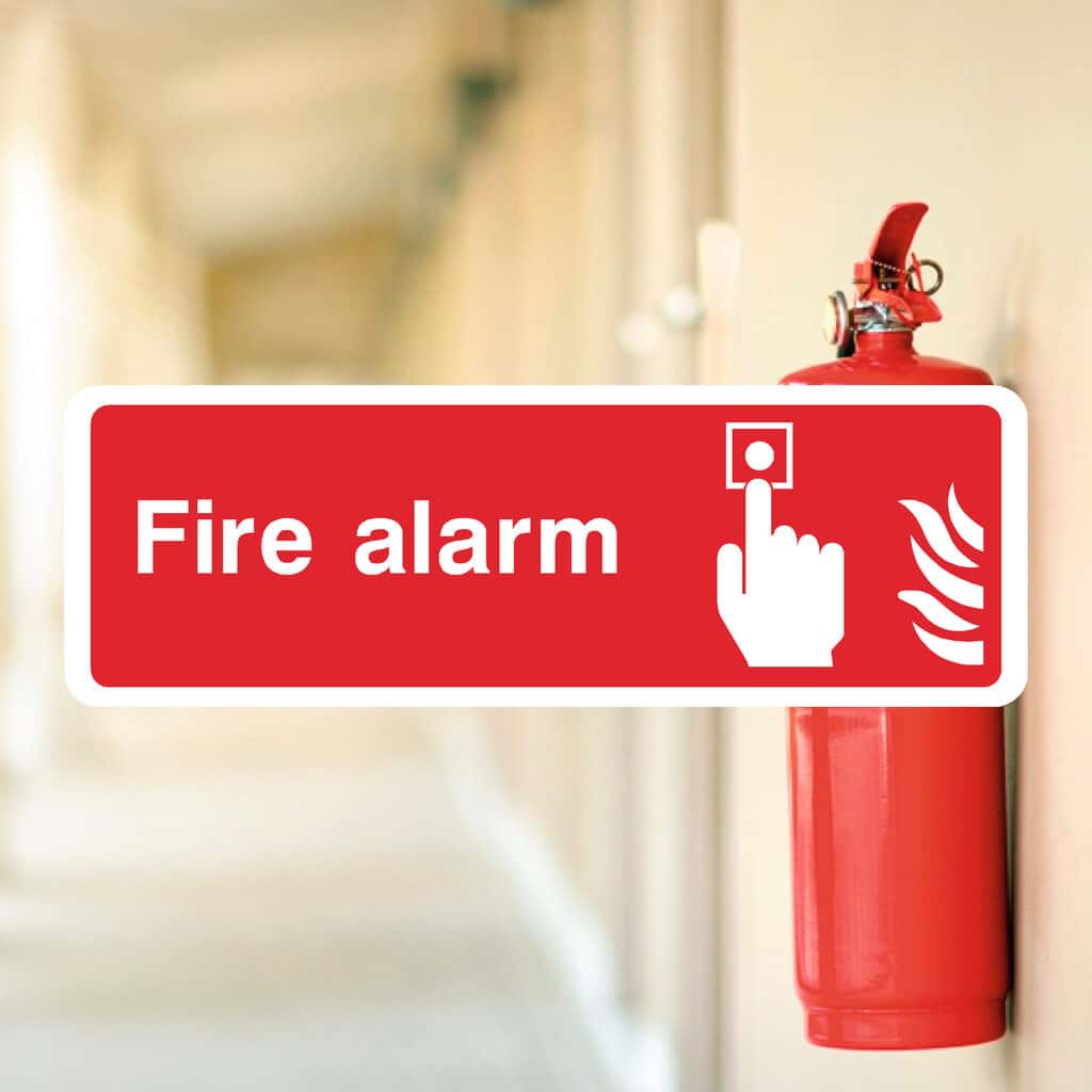 Fire Alarm Code Sign Fire Alarm Call‑Point Signs – BS ISO 7010 Compliant | The Sign Shed