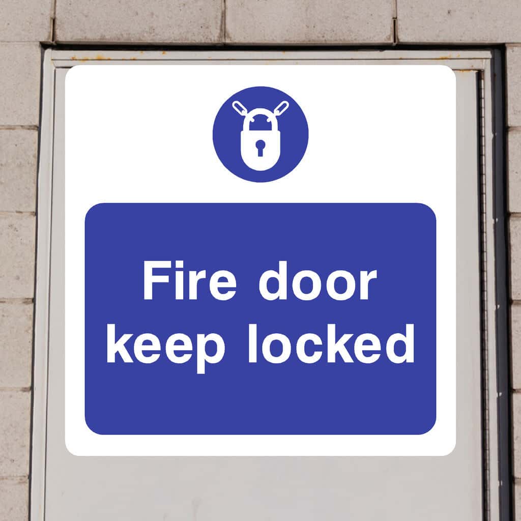 Fire Door Keep Locked Sign - The Sign Shed