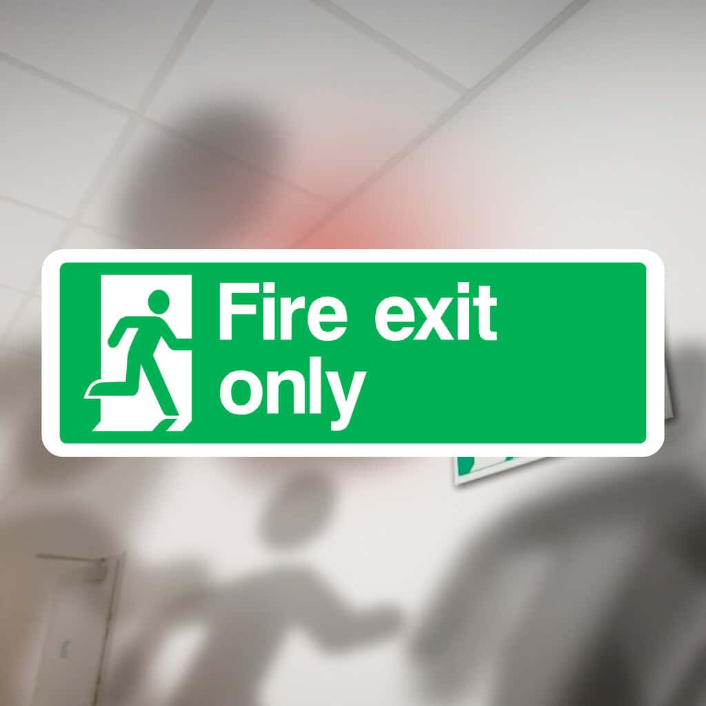 Fire Exit Only Sign | HSE & ISO-Compliant Safety Sign