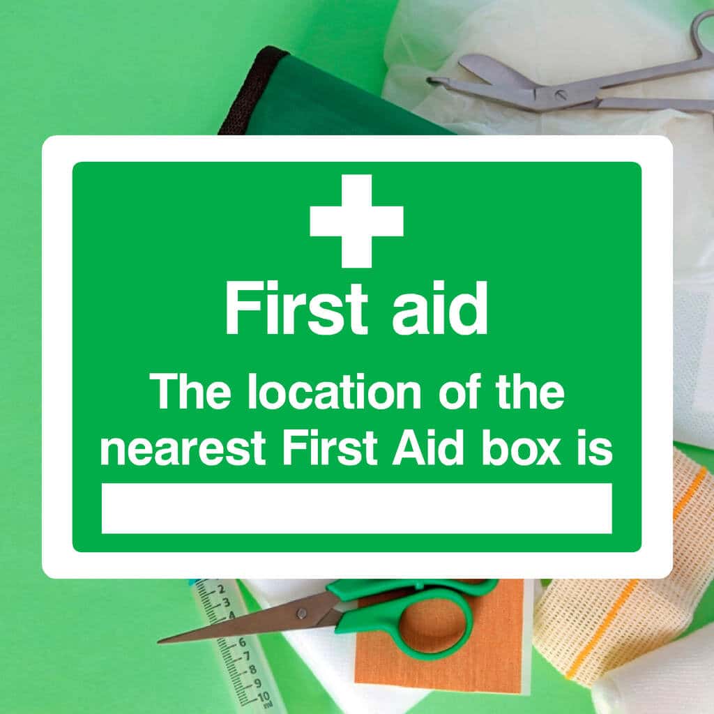 First Aid Box Locator Sign - The Sign Shed