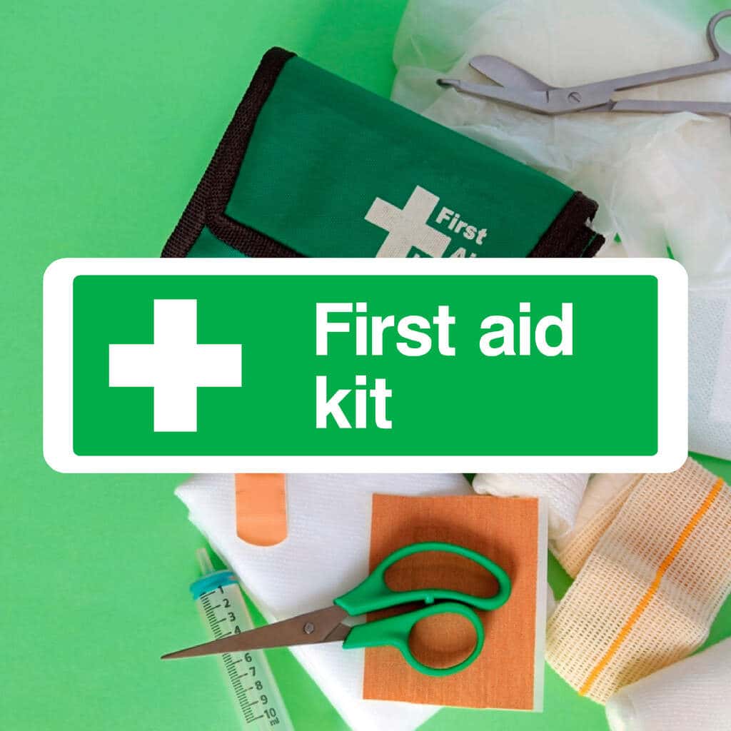 First Aid Kit Sign - The Sign Shed