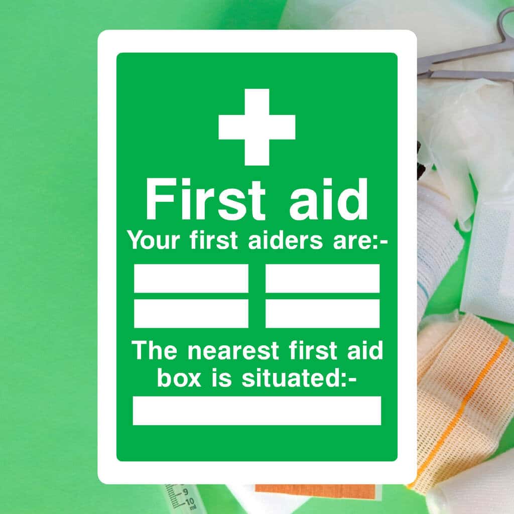 First Aid People Sign First Aider Signs UK – HSE-Compliant Emergency Signage