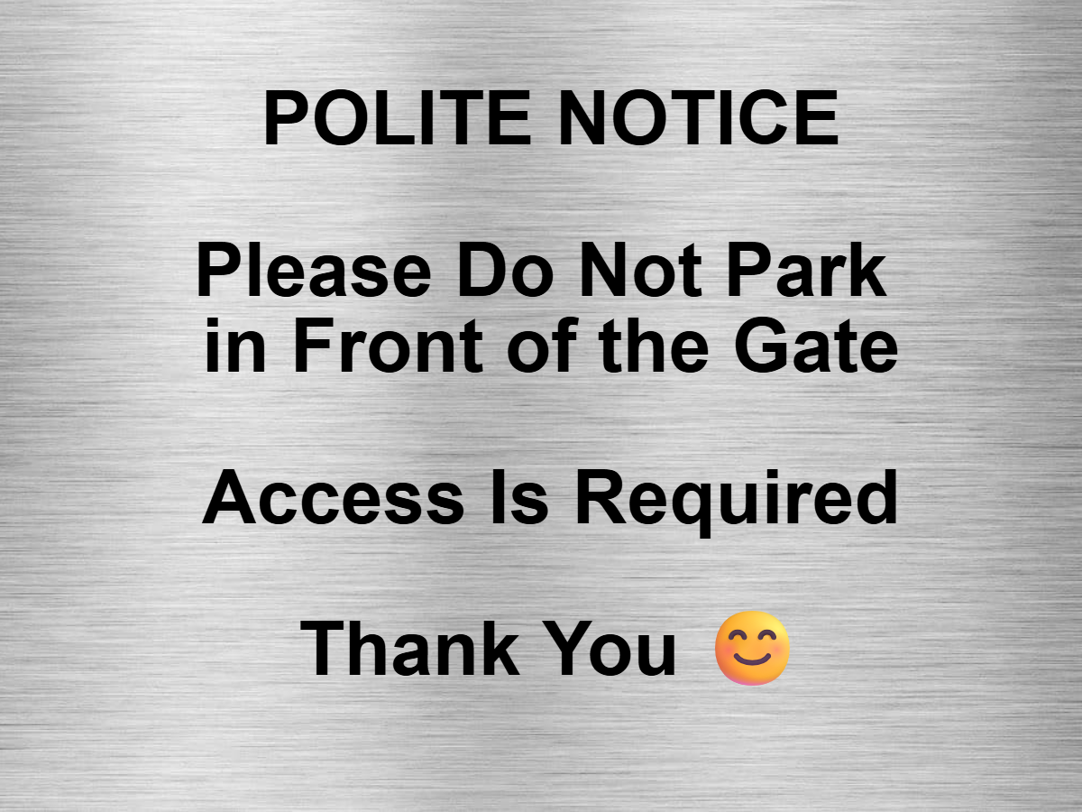 Customised Brushed Silver Sign