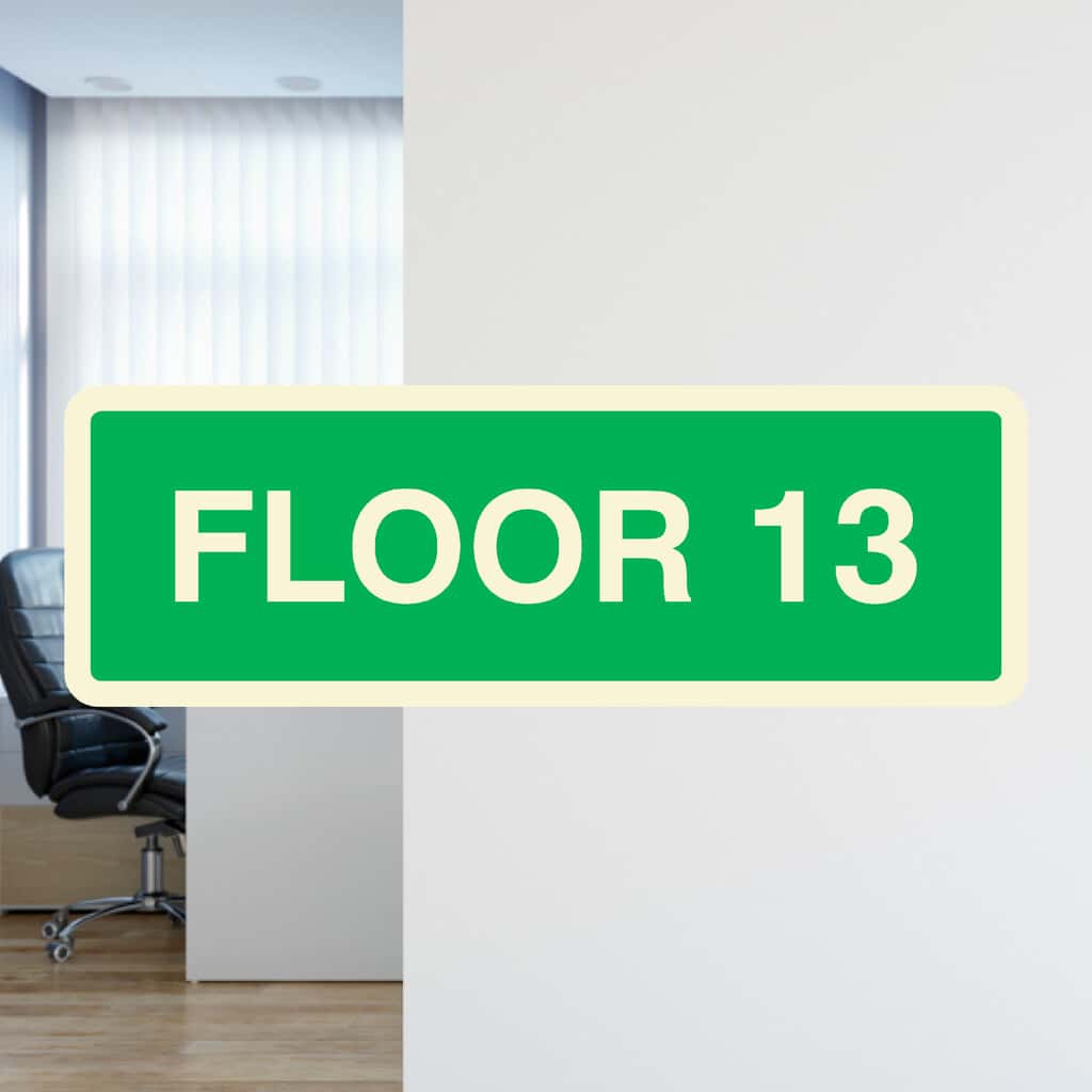 Floor 13 Identification Sign