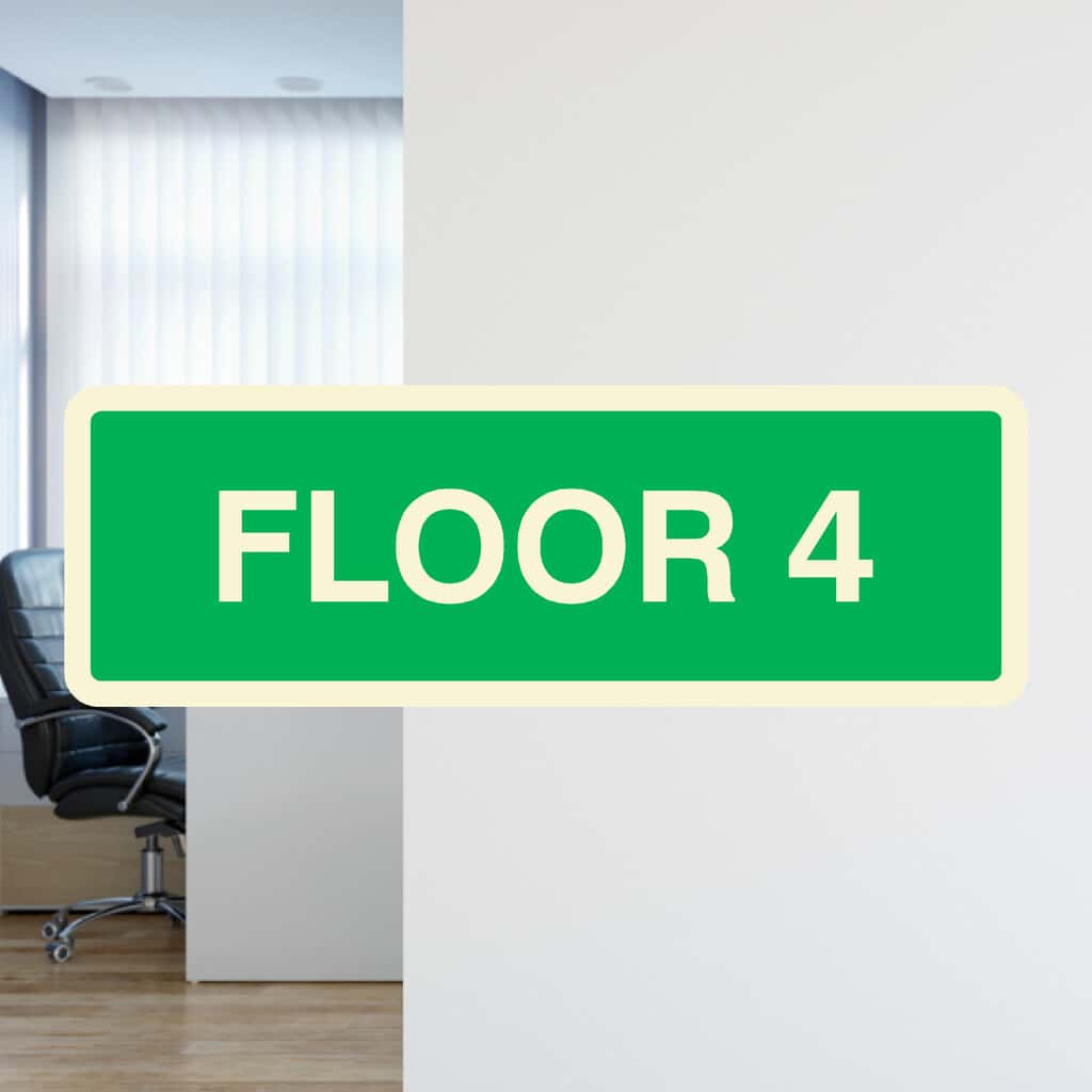 Floor 4 Identification Sign - The Sign Shed