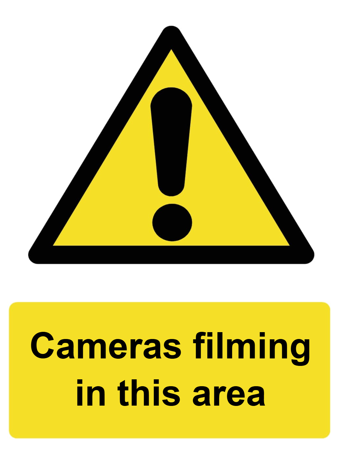 Custom Warning Sign Portrait