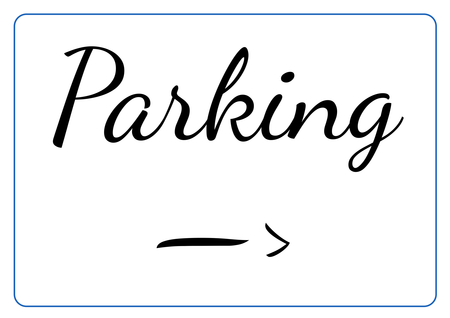 Custom White Sign Landscape