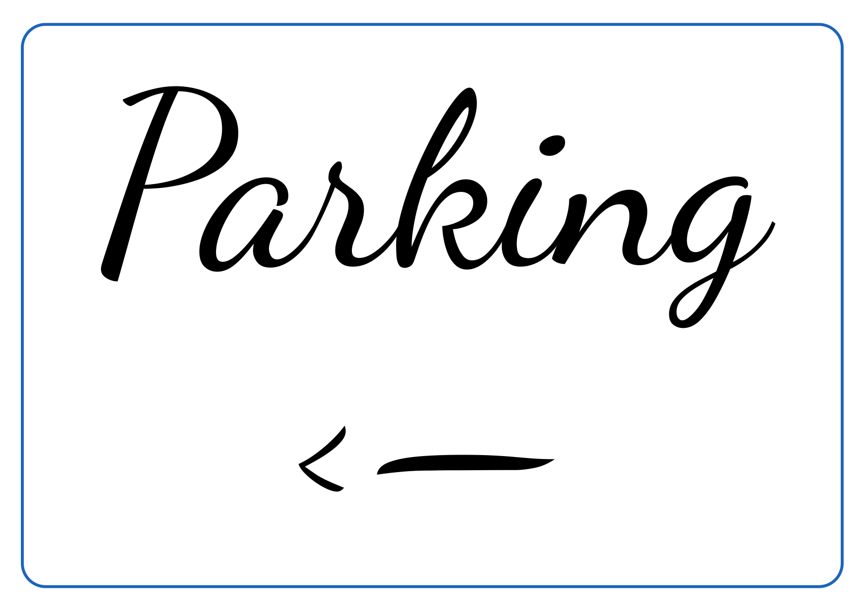 Custom White Sign Landscape