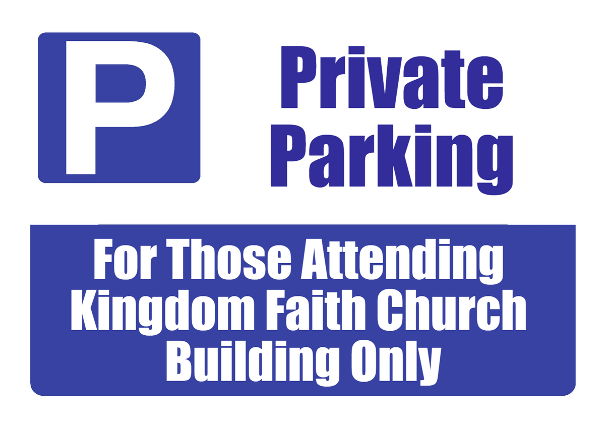 Custom Parking Sign | P Symbol Blue