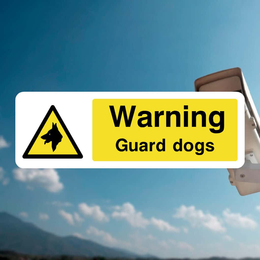 Guard Dogs Warning Sign - The Sign Shed