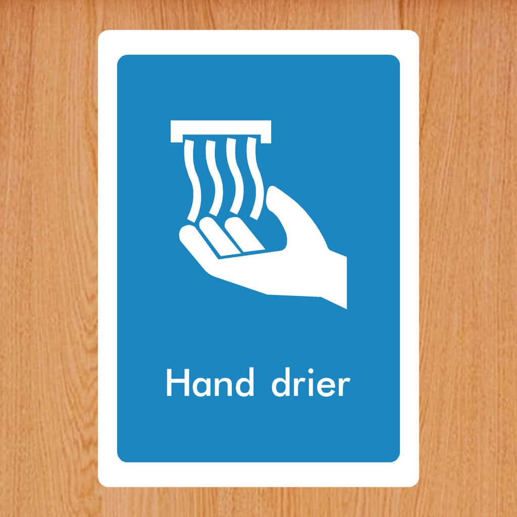 Hand Drier Sign - The Sign Shed