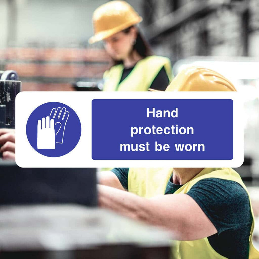 Hand Security Sign Hand Protection Signs – Safety Glove Signs UK – The Sign Shed