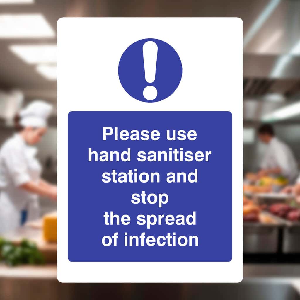 Hand Sanitiser Station Stop Spread Infection Sign - The Sign Shed