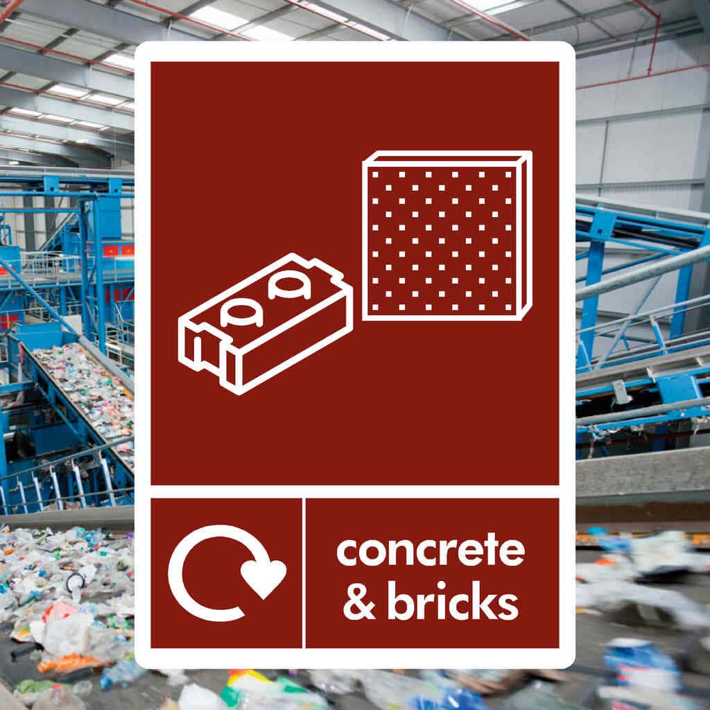 Clean Rubble Signs Rubble Recycling Sign – Site Safety & Compliance