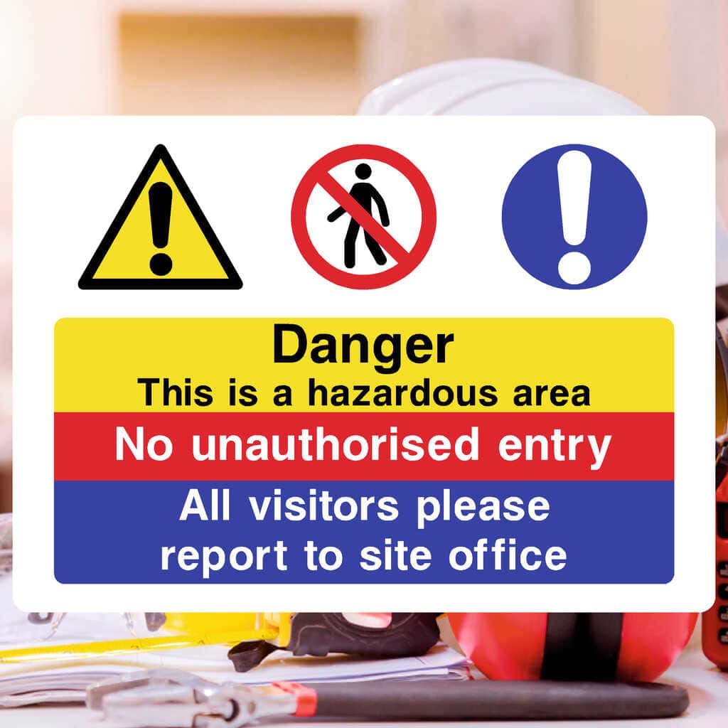 Hazardous Area Sign - The Sign Shed