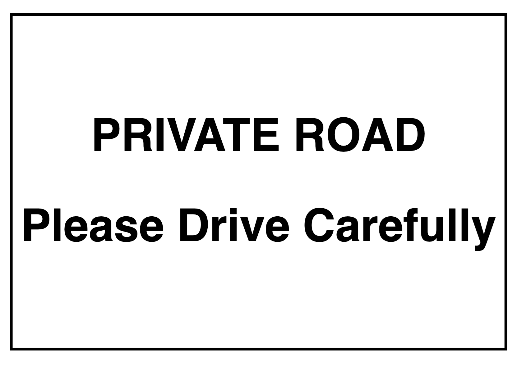 Custom White Sign Landscape