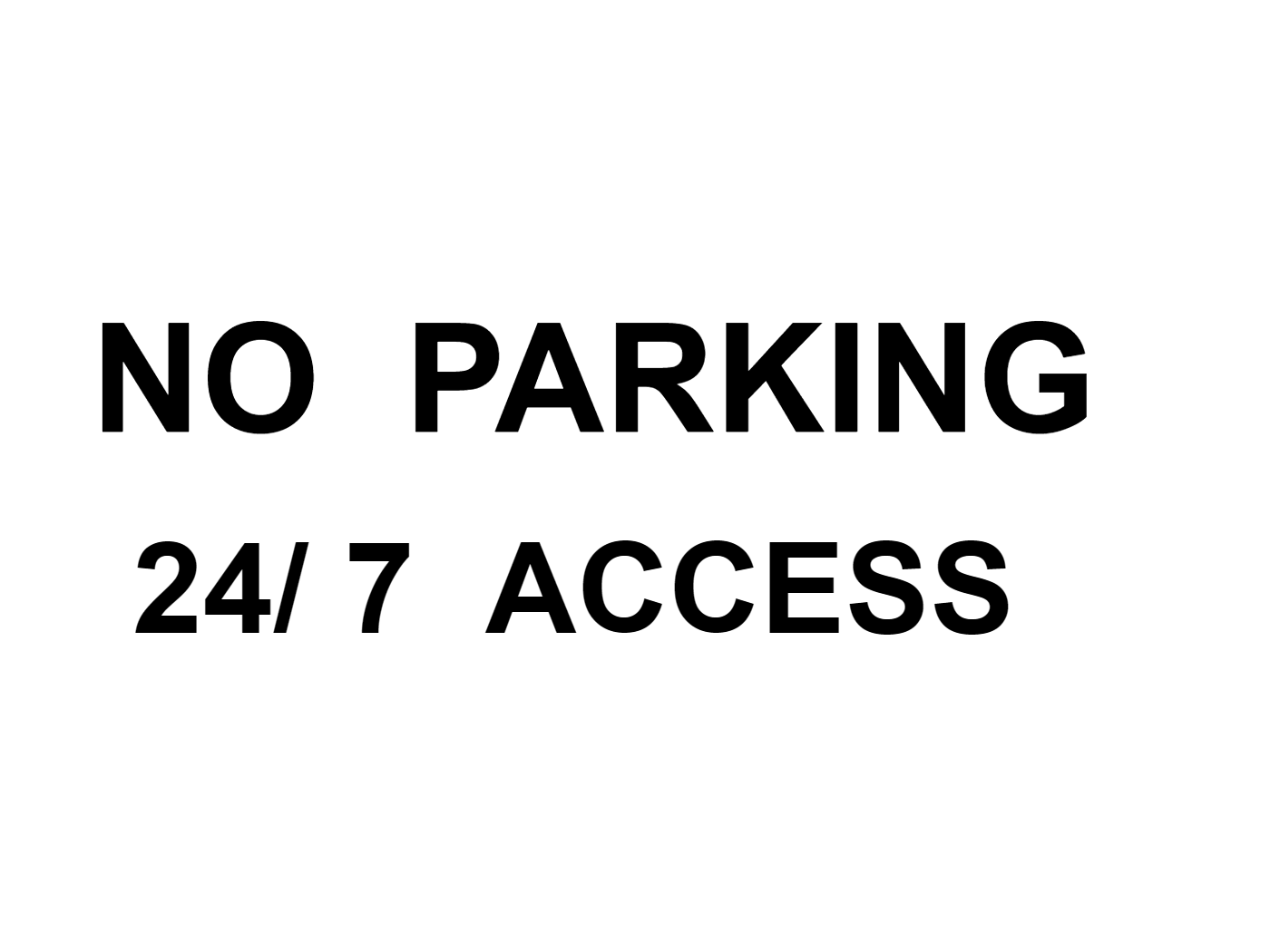 Custom White Sign Landscape